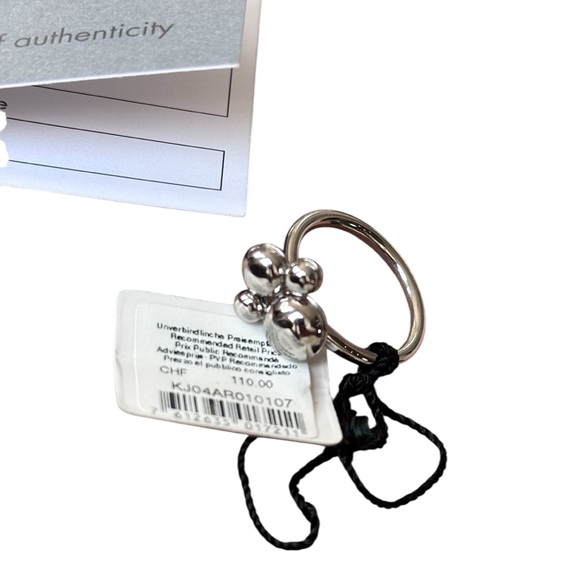 Calvin Klein NWT Rotatable SilverRing with Dustbag Size 8 - Picture 6 of 8